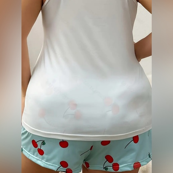 NEW| 2 Piece Plus Size Cherry Soft Pajama Set - Picture 2 of 5